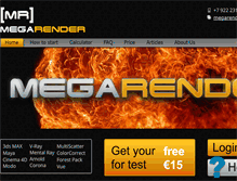 Tablet Screenshot of megarender.com
